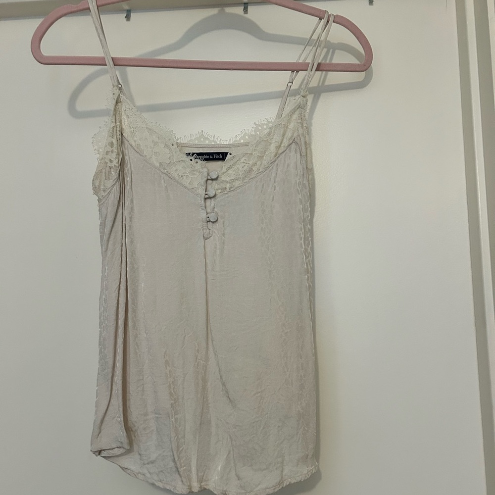 Abercrombie & Fitch Cream Lace Cami Top